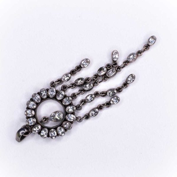 Silver Boho Necklace With Zircon